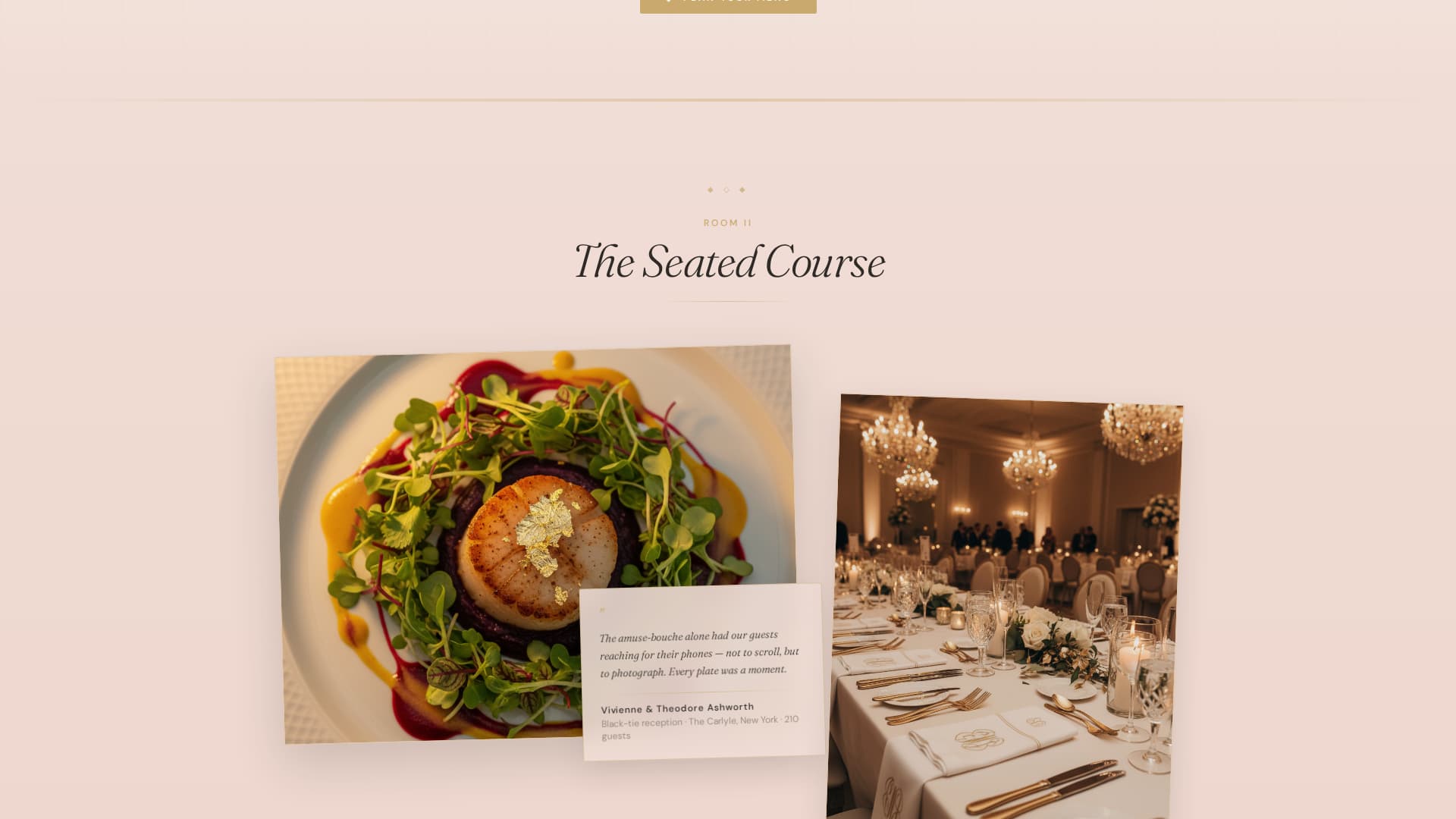 Art Deco Wedding Professional Website Template