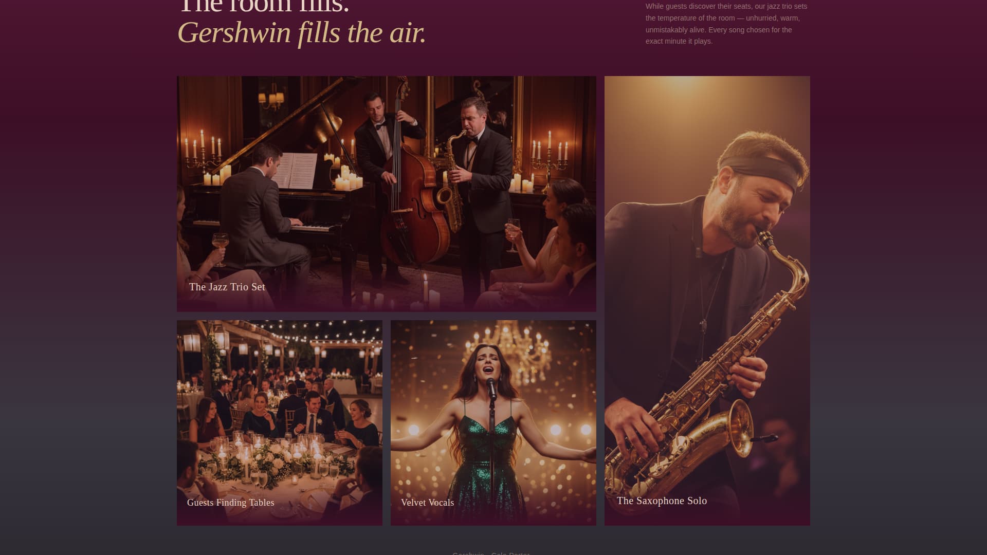 Art Deco Wedding Booking Website Template