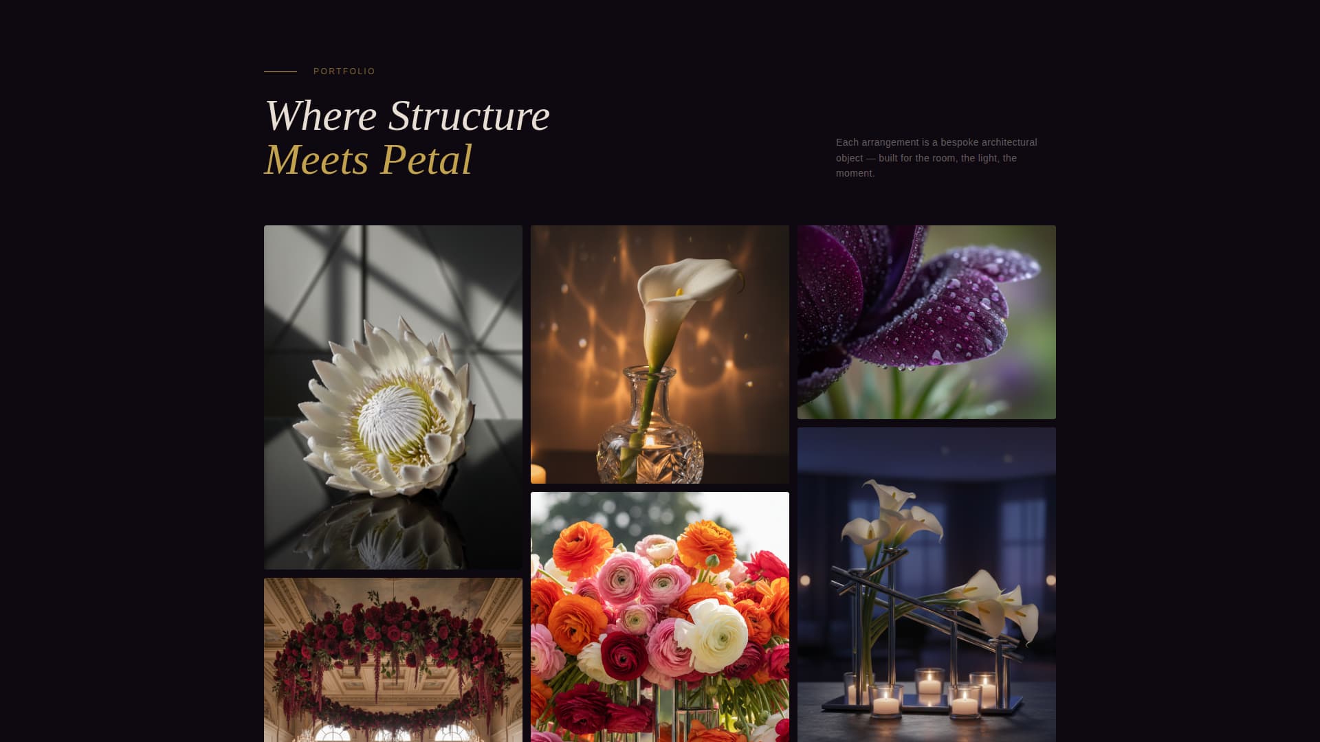 Art Deco Wedding Specialist Professional Website Template
