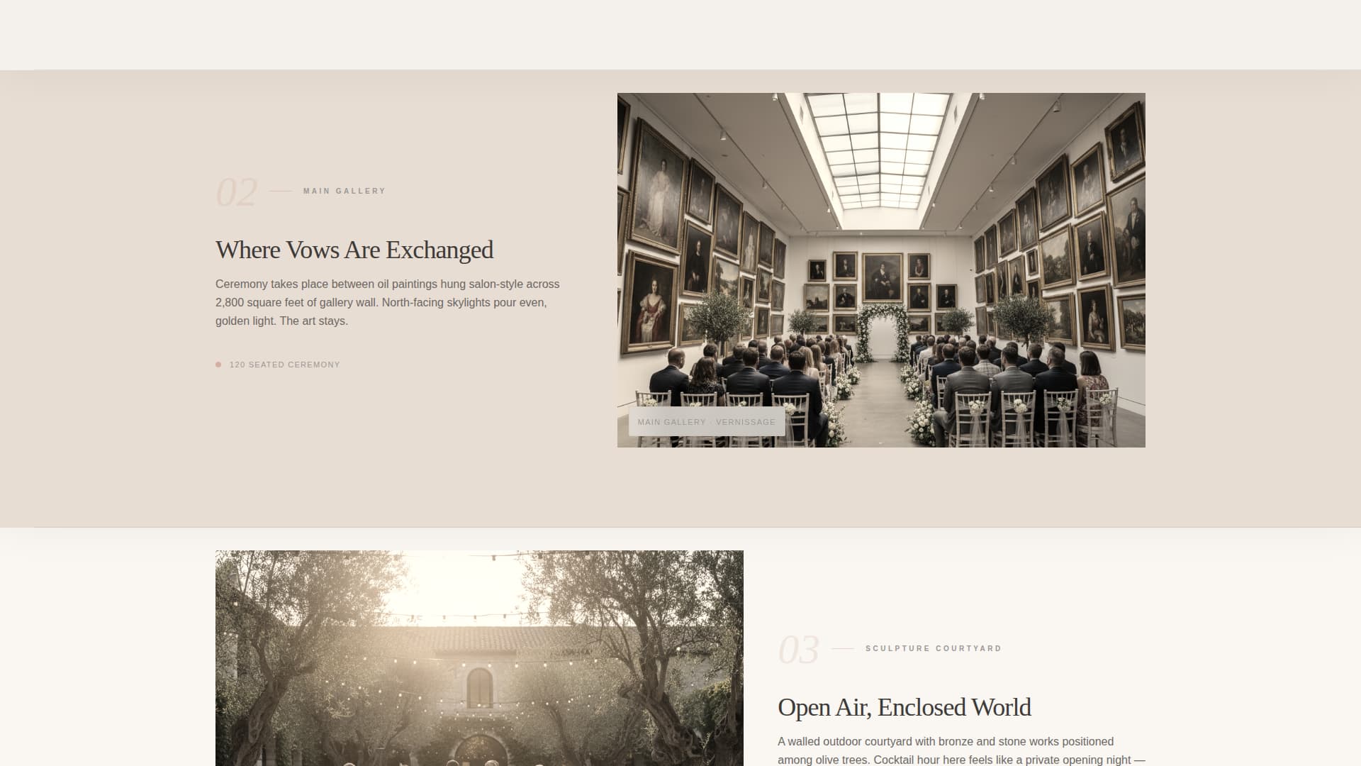 Wedding Venue Advanced Booking Website Template