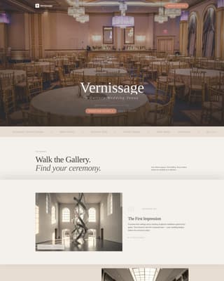 Wedding Venue Advanced Booking Website Template