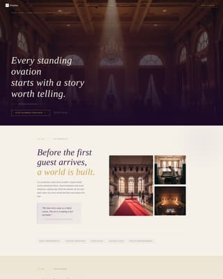 Event Management Company Booking Website Template