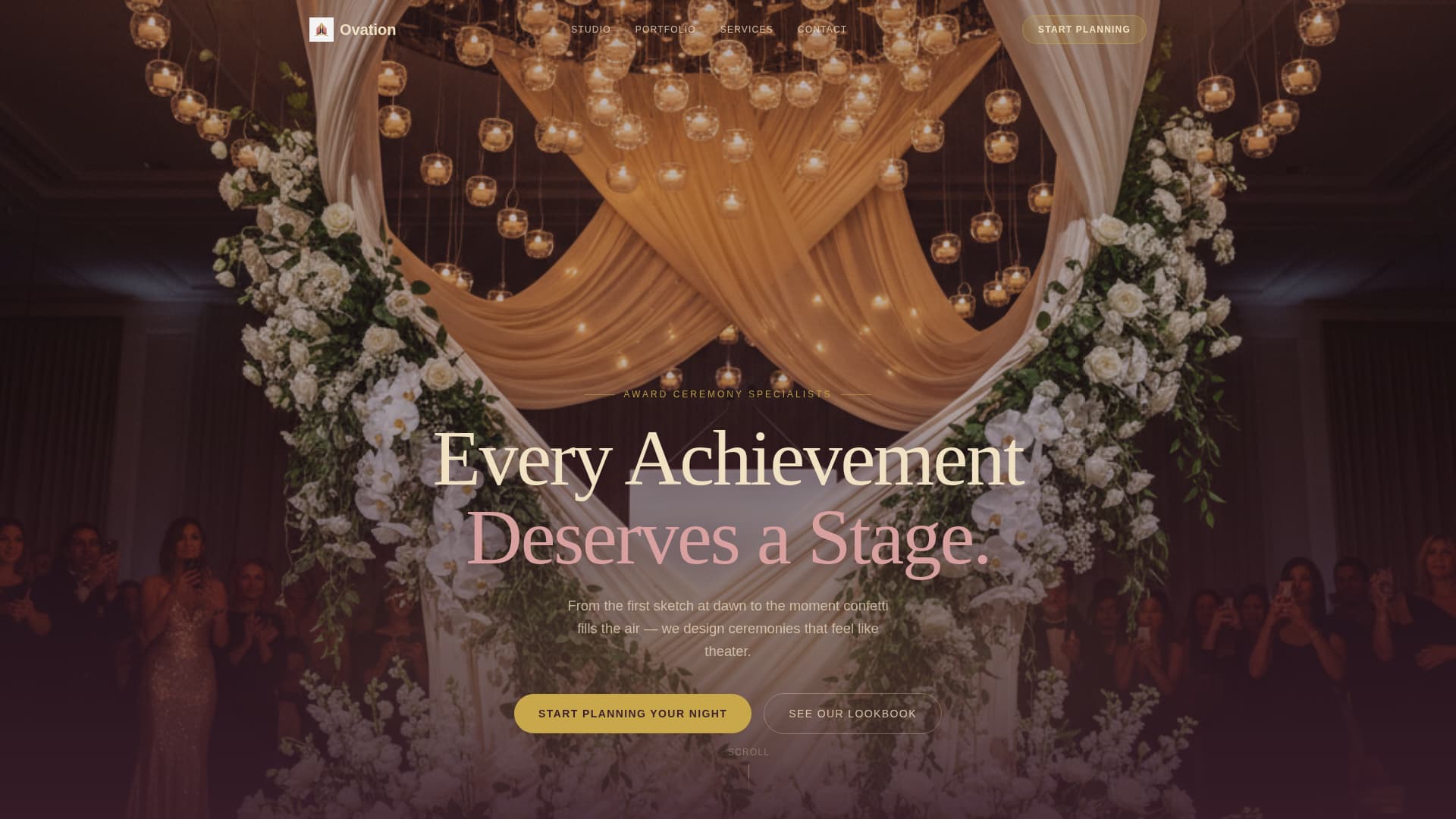 Awards Ceremony Event Booking Website Template