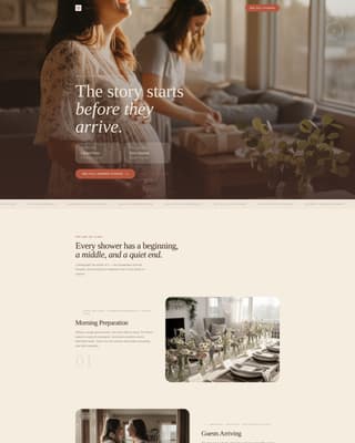 Cherish - Heartfelt Baby Shower Landing Page Template