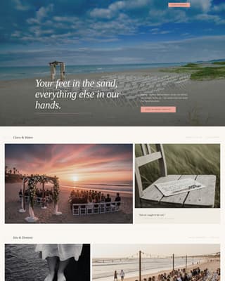 Tideknot - Breathtaking Beachwedding Landing Page Template