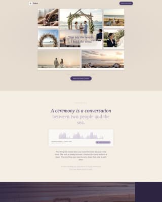 Tides - Serene Coordinator Landing Page Template