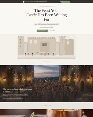 Feast - Elegant Castlewedding Landing Page Template