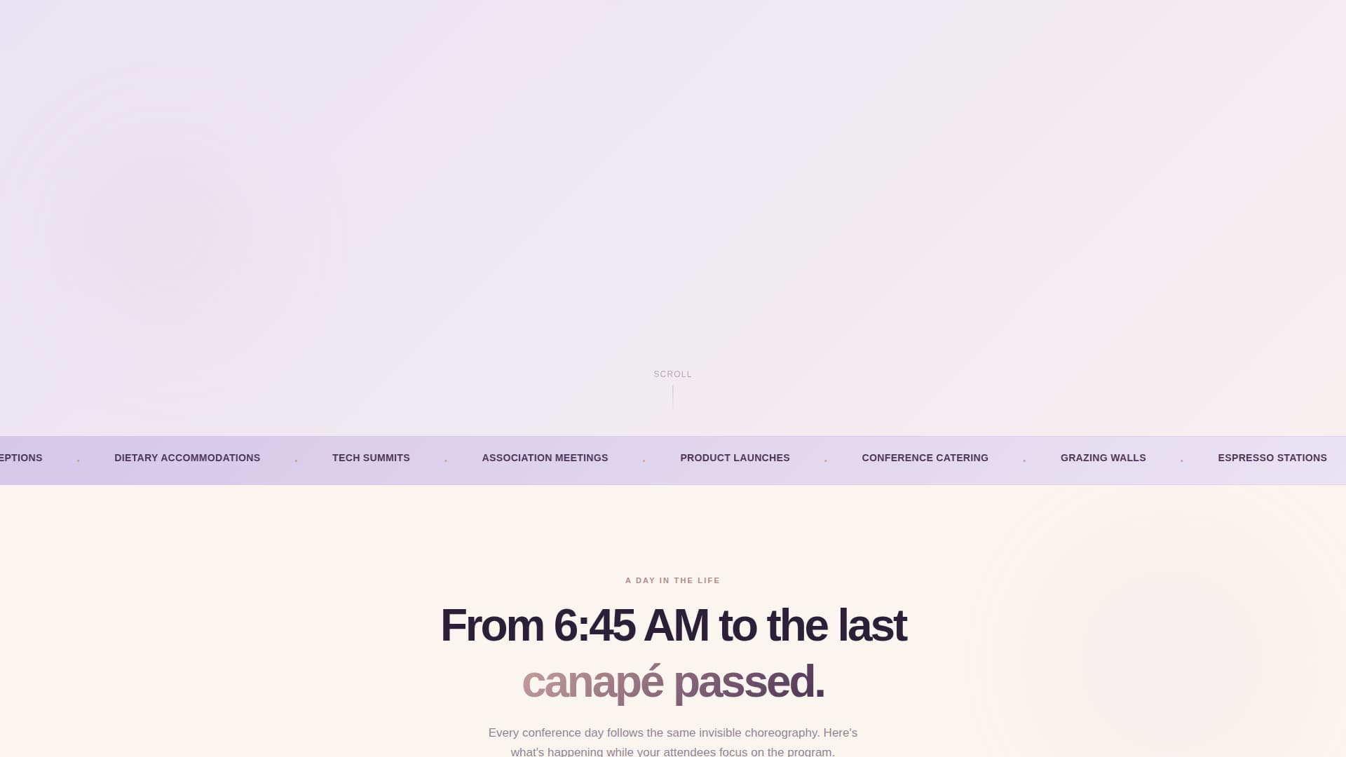 Conference Event Catering & Corporate Summit Website Template