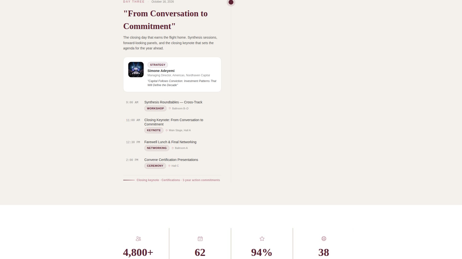Conference Registration First-Impression to Signup Website Template