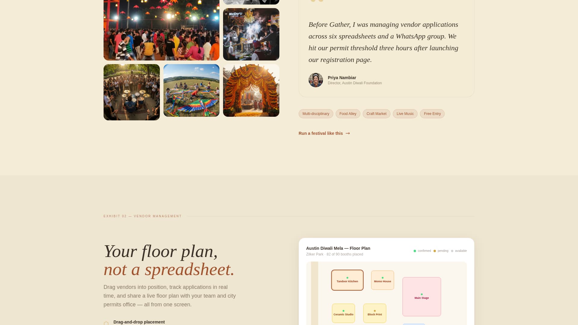 Cultural Festival Event Reviews Website Template