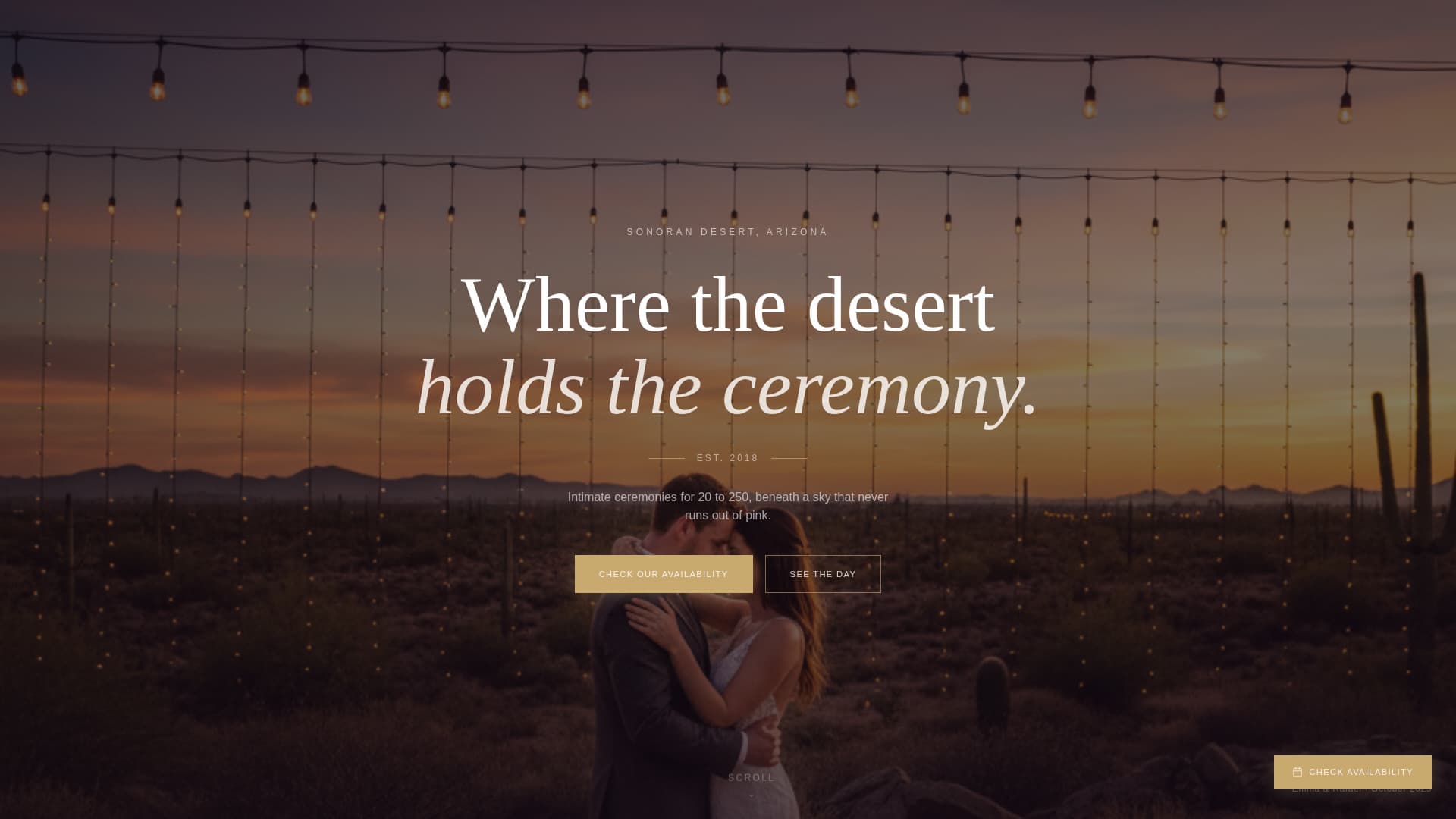 Wedding Venue Premium Professional Website Template