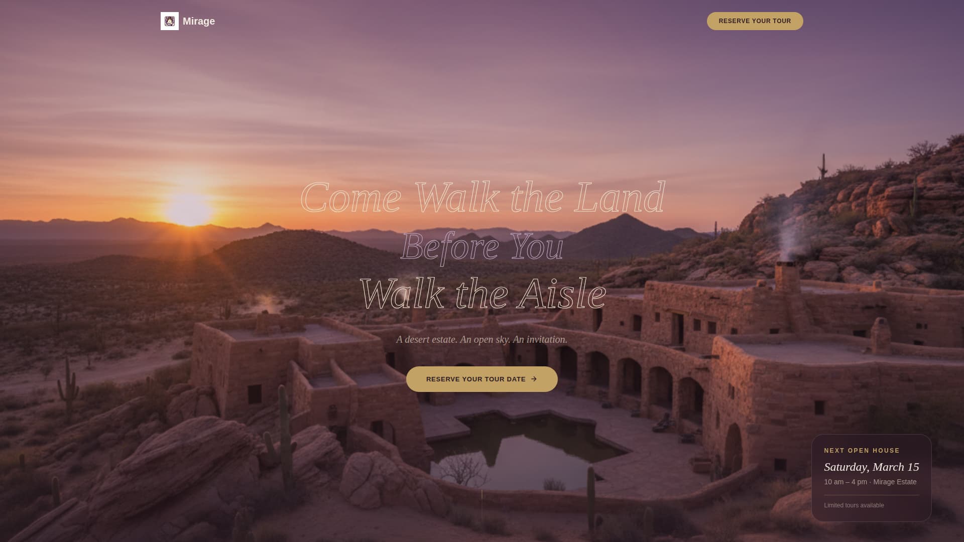 Wedding Venue Professional Website Template