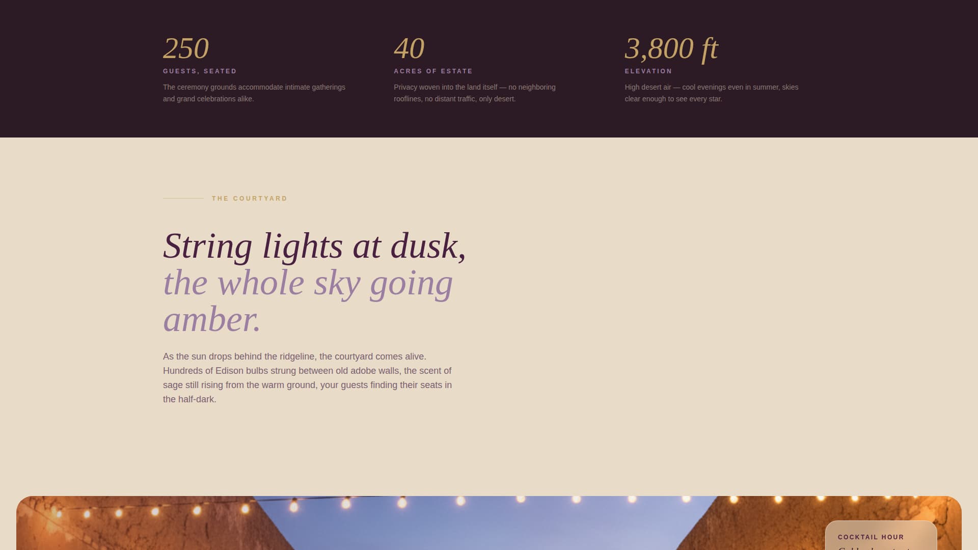 Wedding Venue Professional Website Template