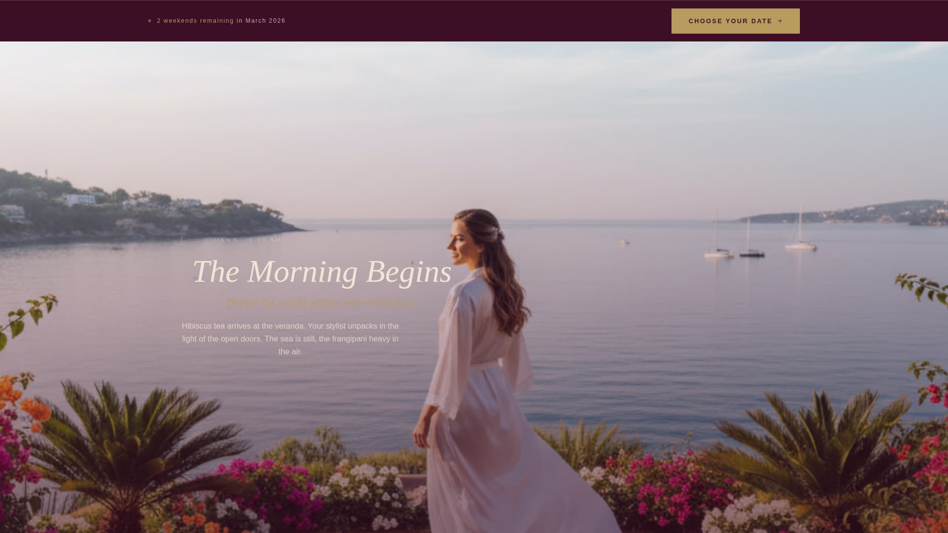 Wedding Venue Booking Website Template