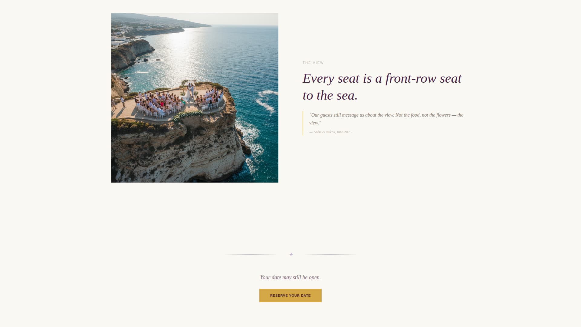 Wedding Venue Advanced Booking Website Template
