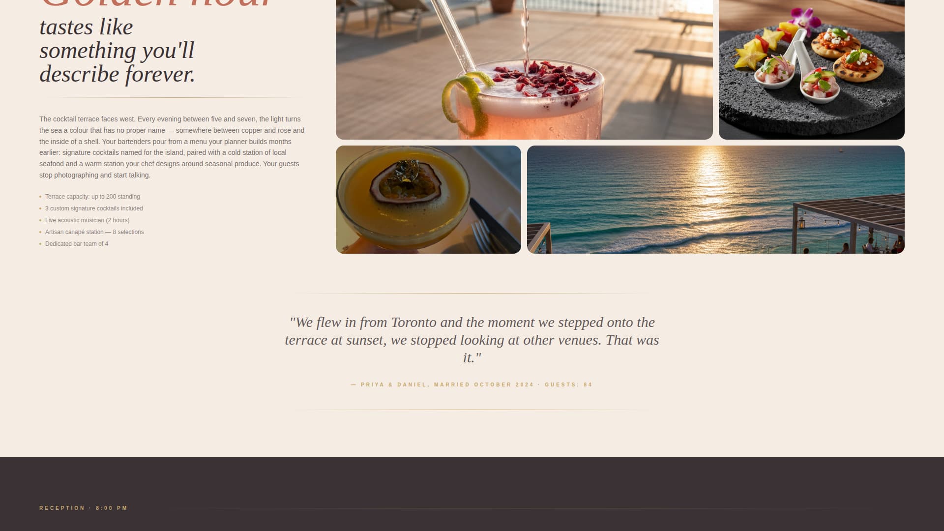Wedding Venue Complete Booking Website Template