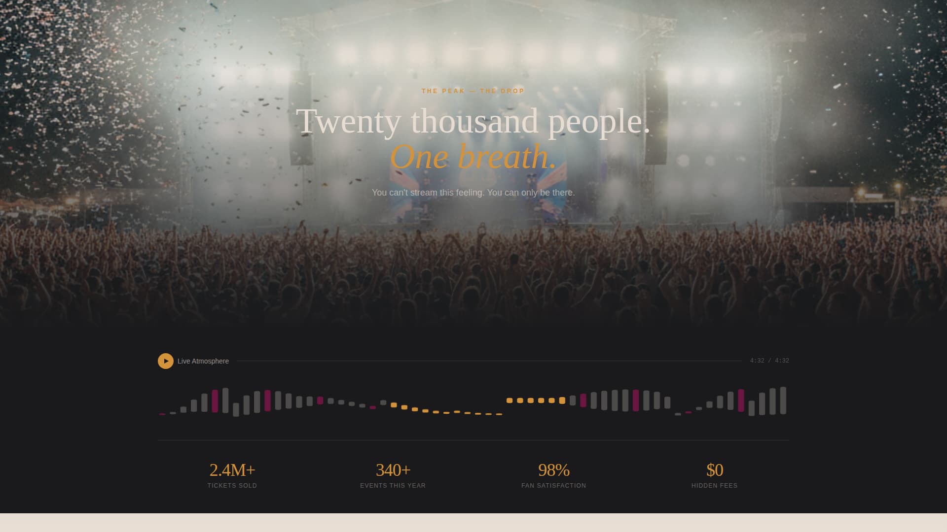 Ticketing & Event Platform Professional Website Template