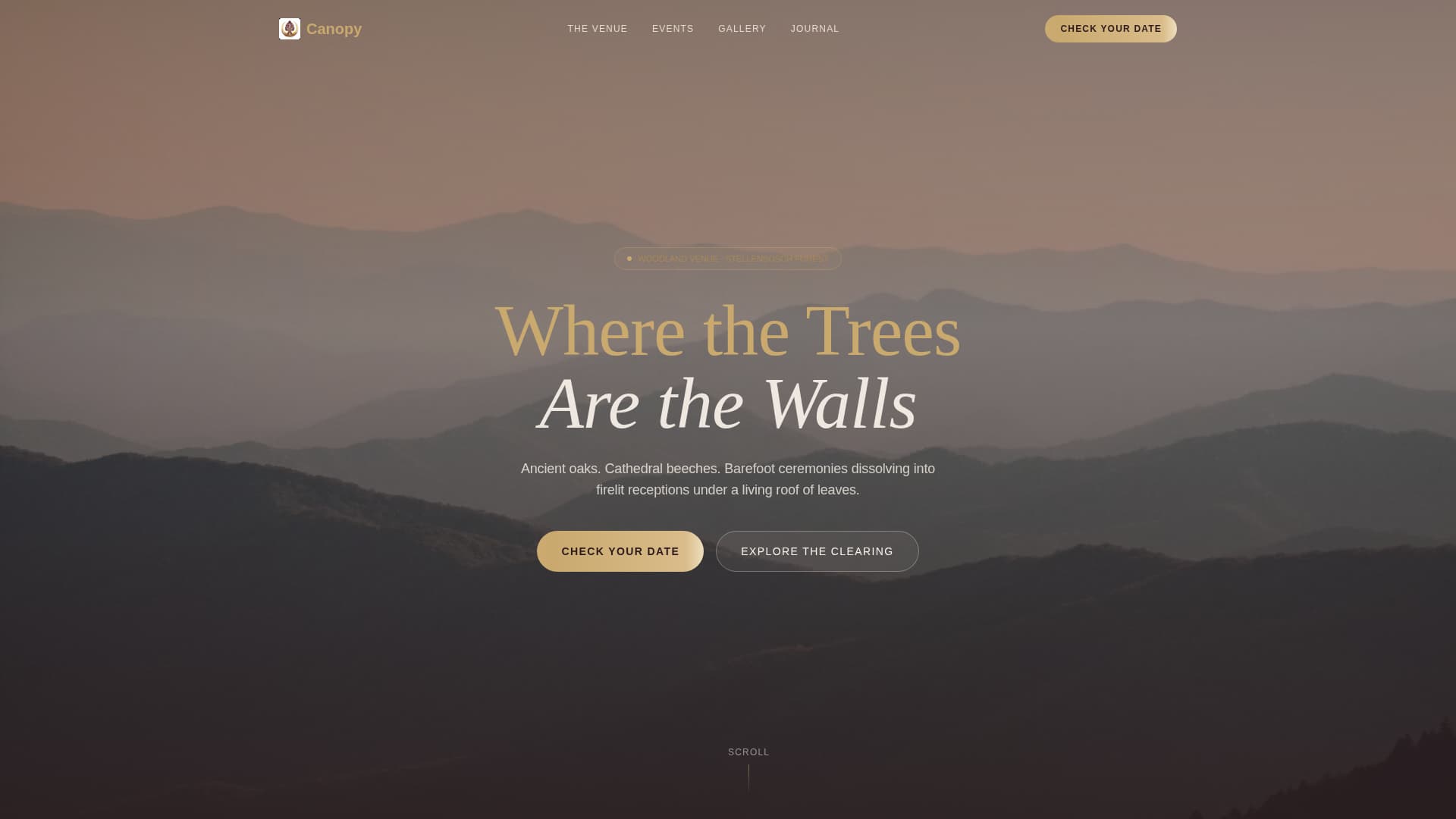 Wedding Venue Premium Booking Website Template