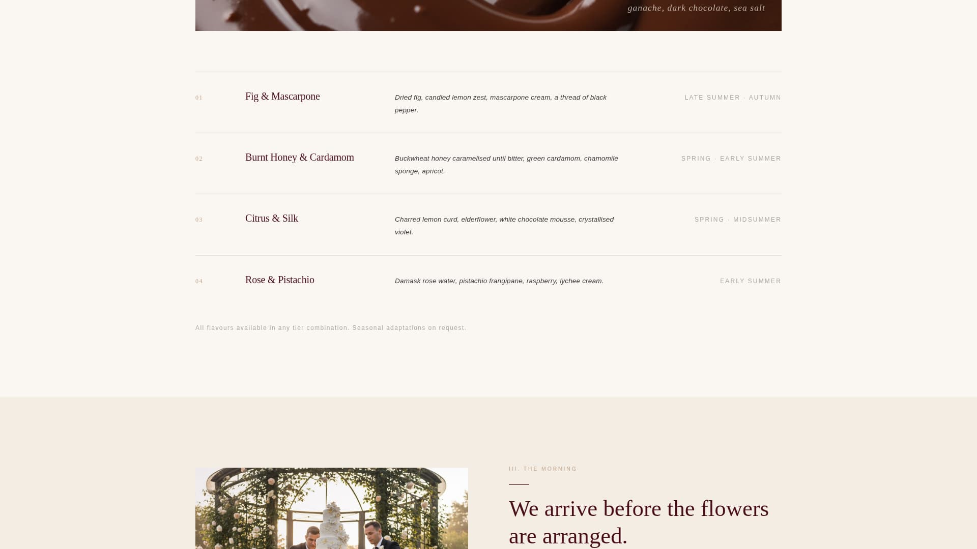 Garden Wedding Booking Website Template