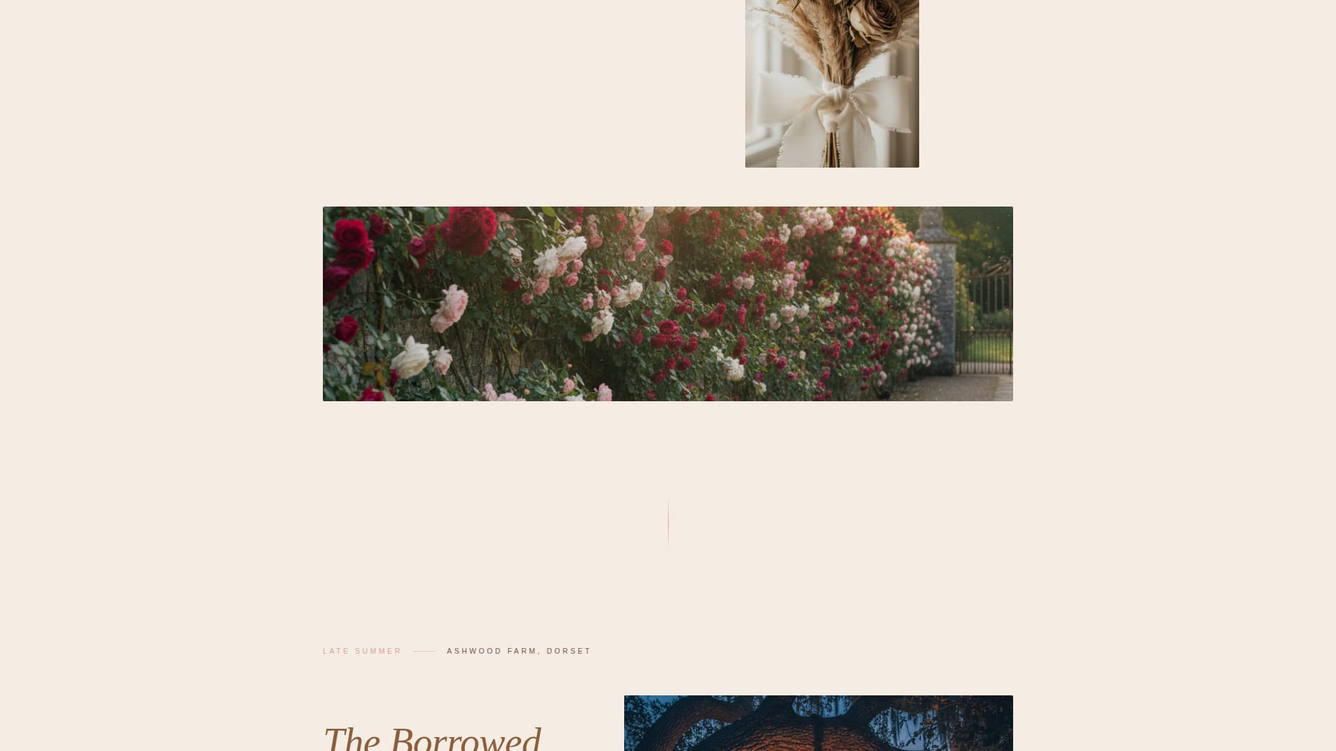 Garden Wedding Specialist Booking Website Template