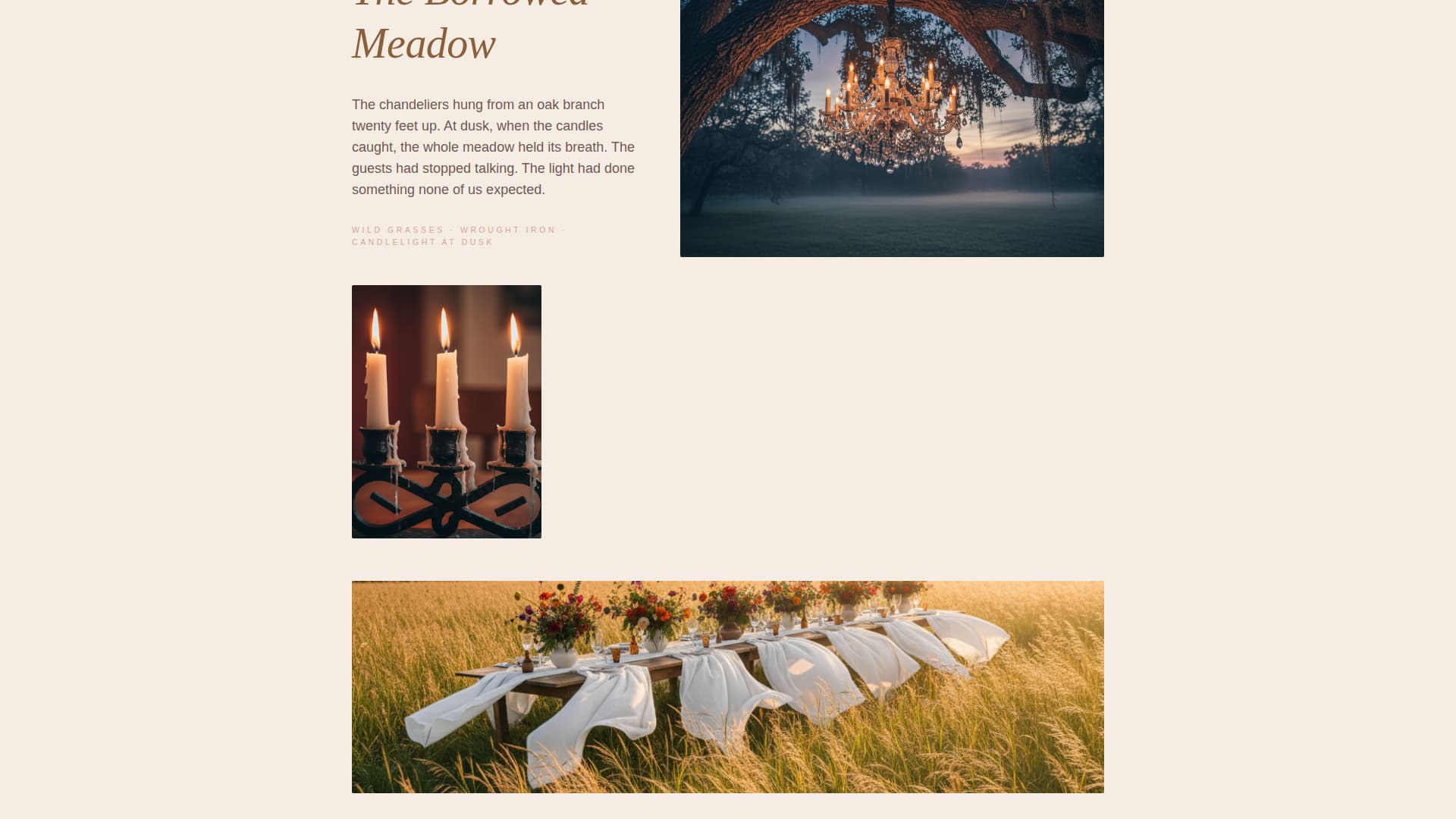 Garden Wedding Specialist Booking Website Template