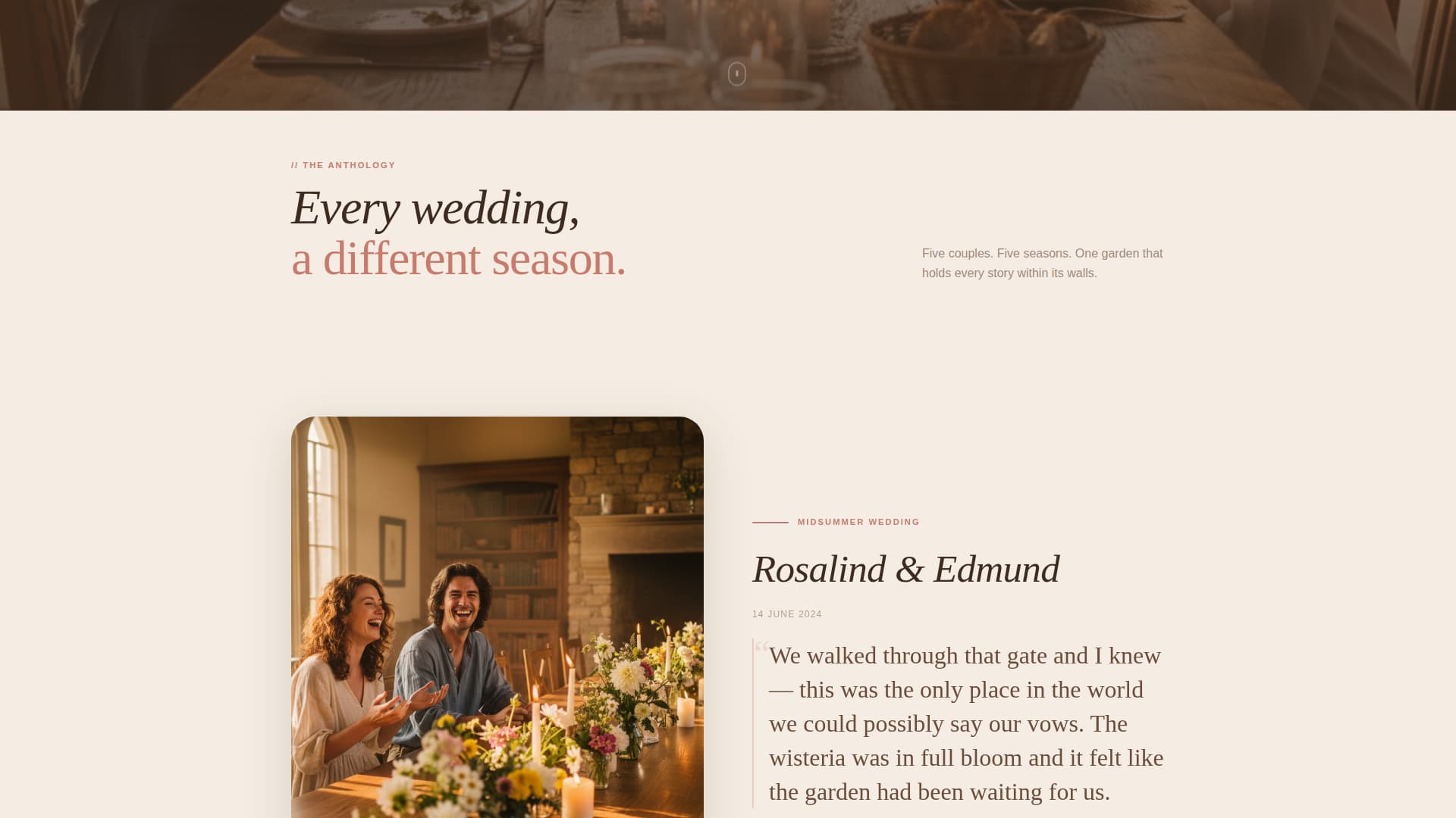 Wedding Venue Advanced Professional Website Template