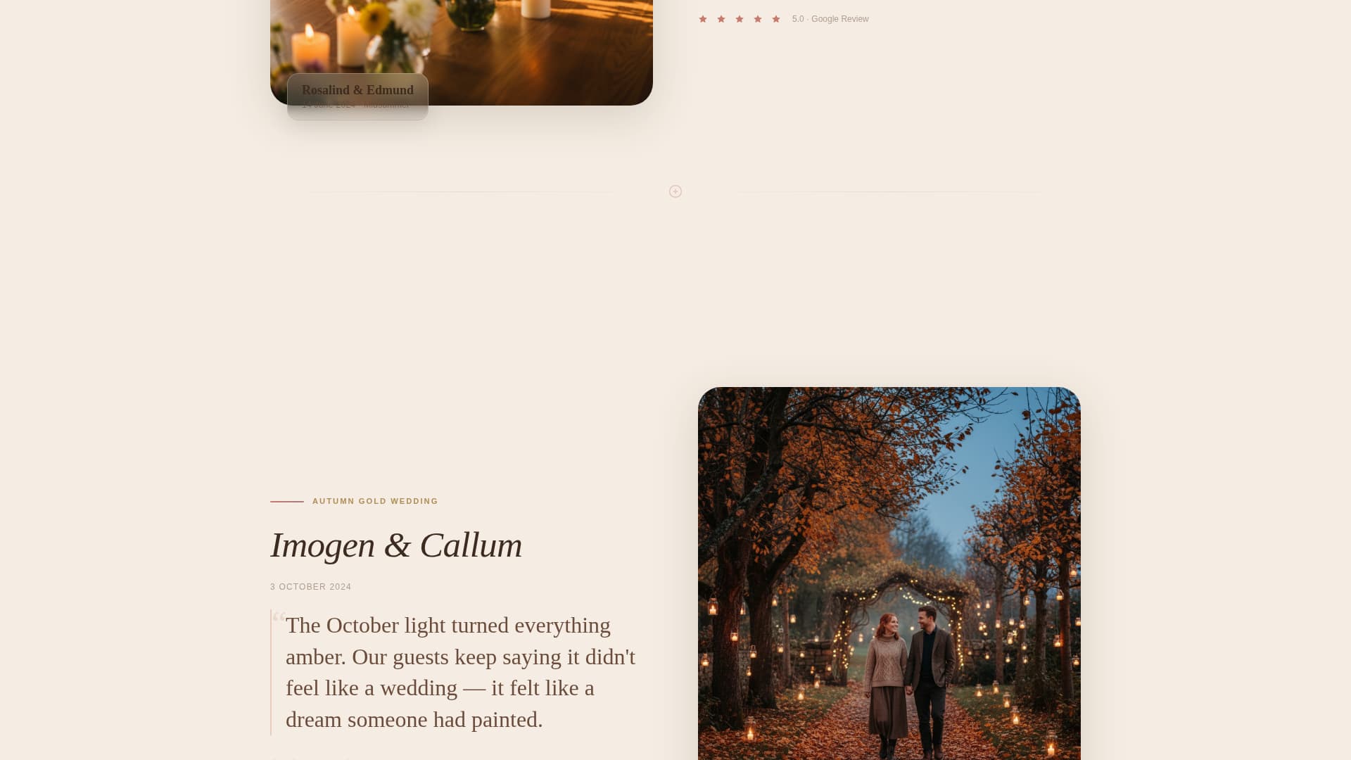 Wedding Venue Advanced Professional Website Template
