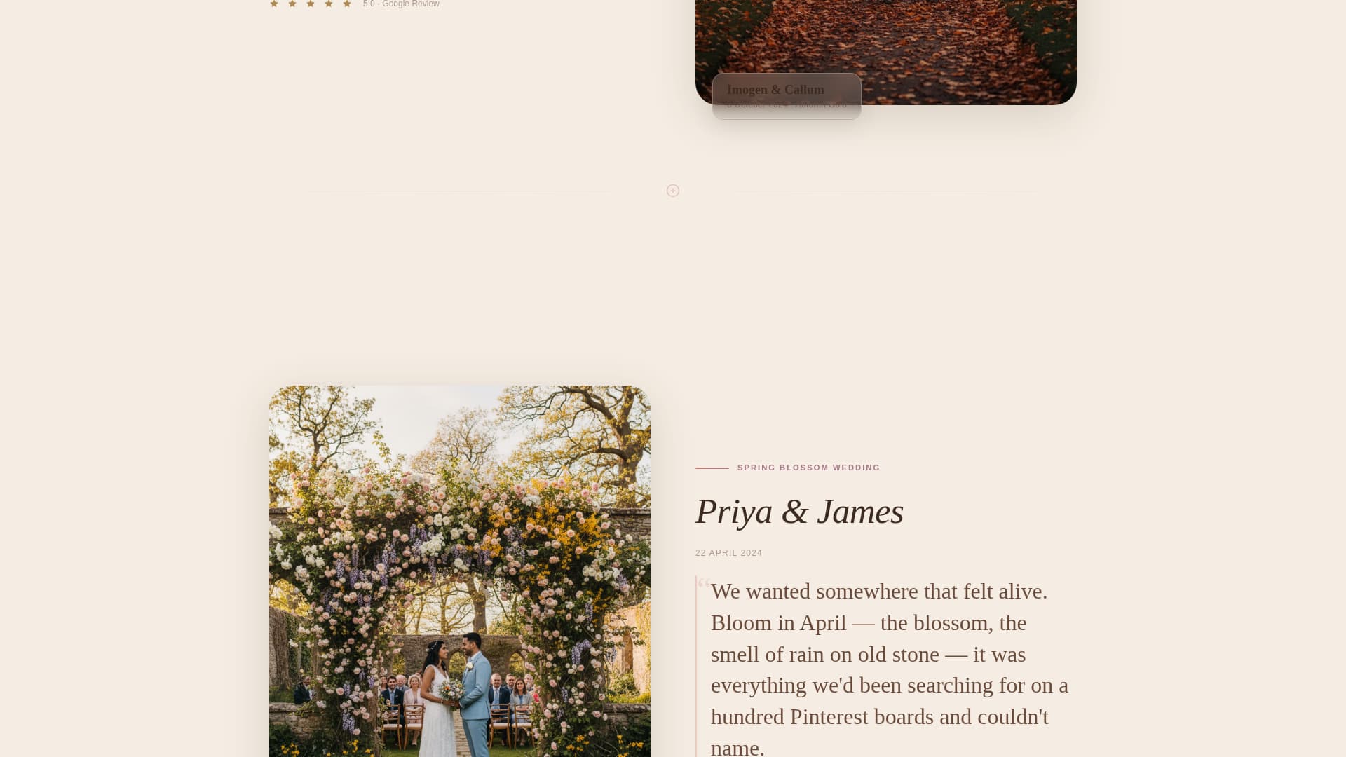 Wedding Venue Advanced Professional Website Template