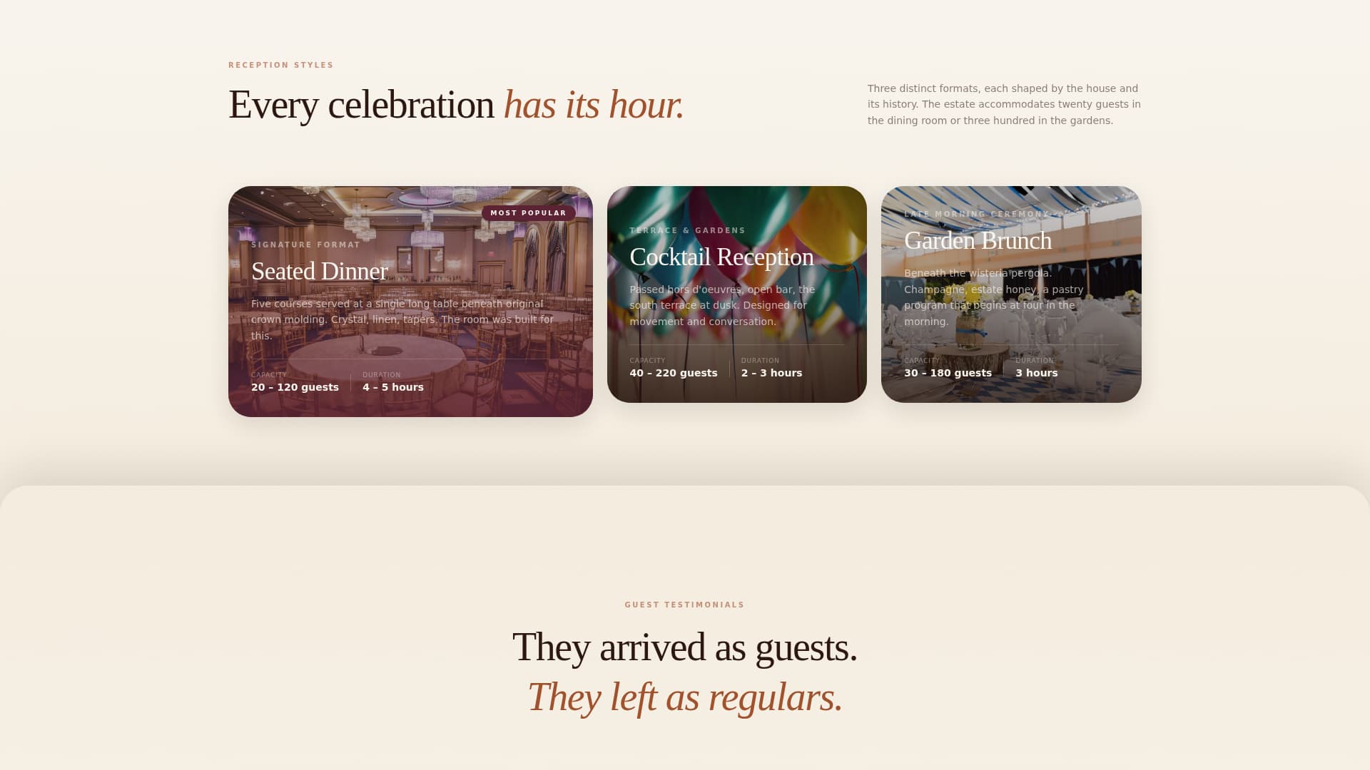 Wedding Venue Booking Website Template