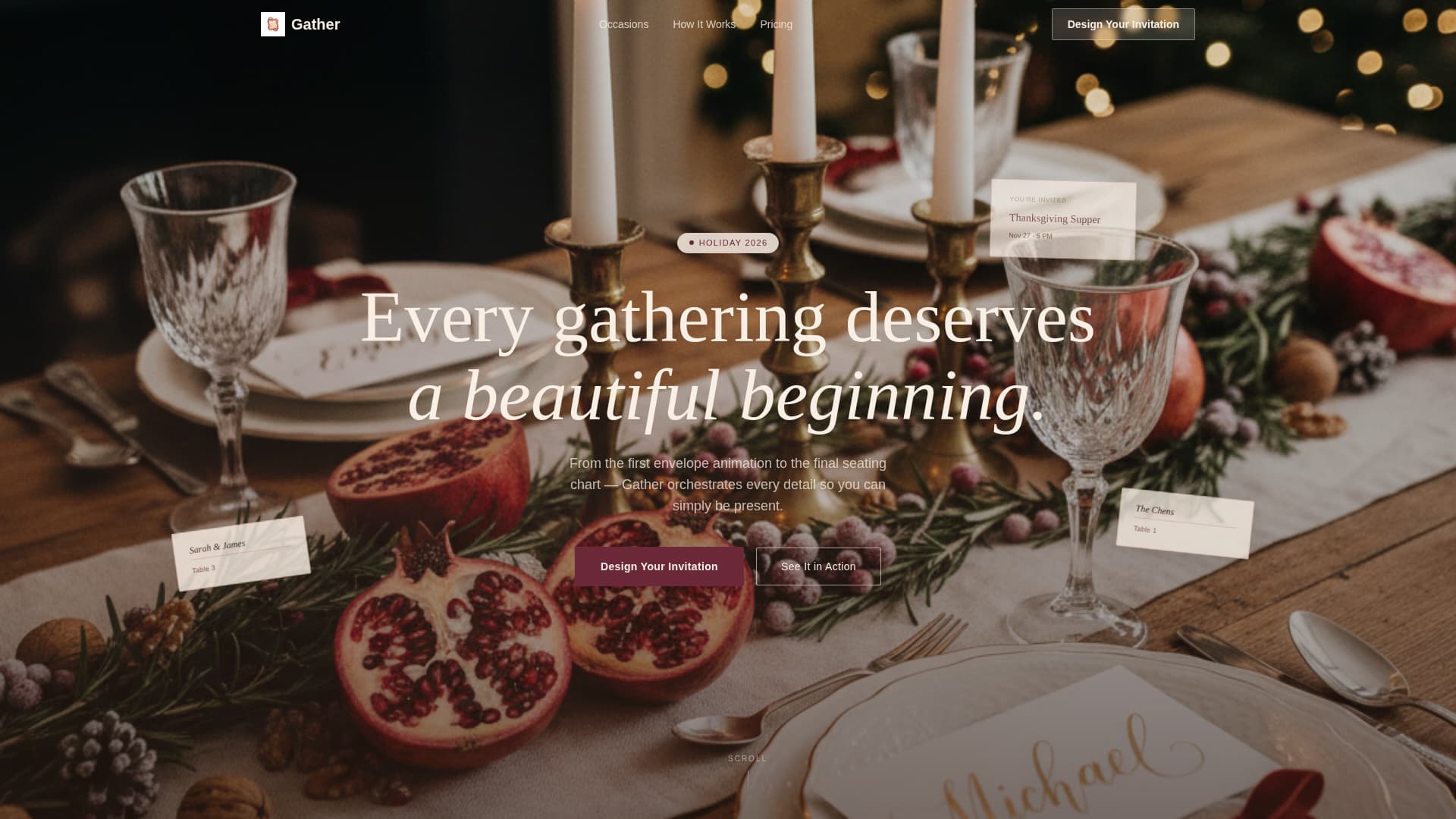 Holiday Event Reviews Website Template