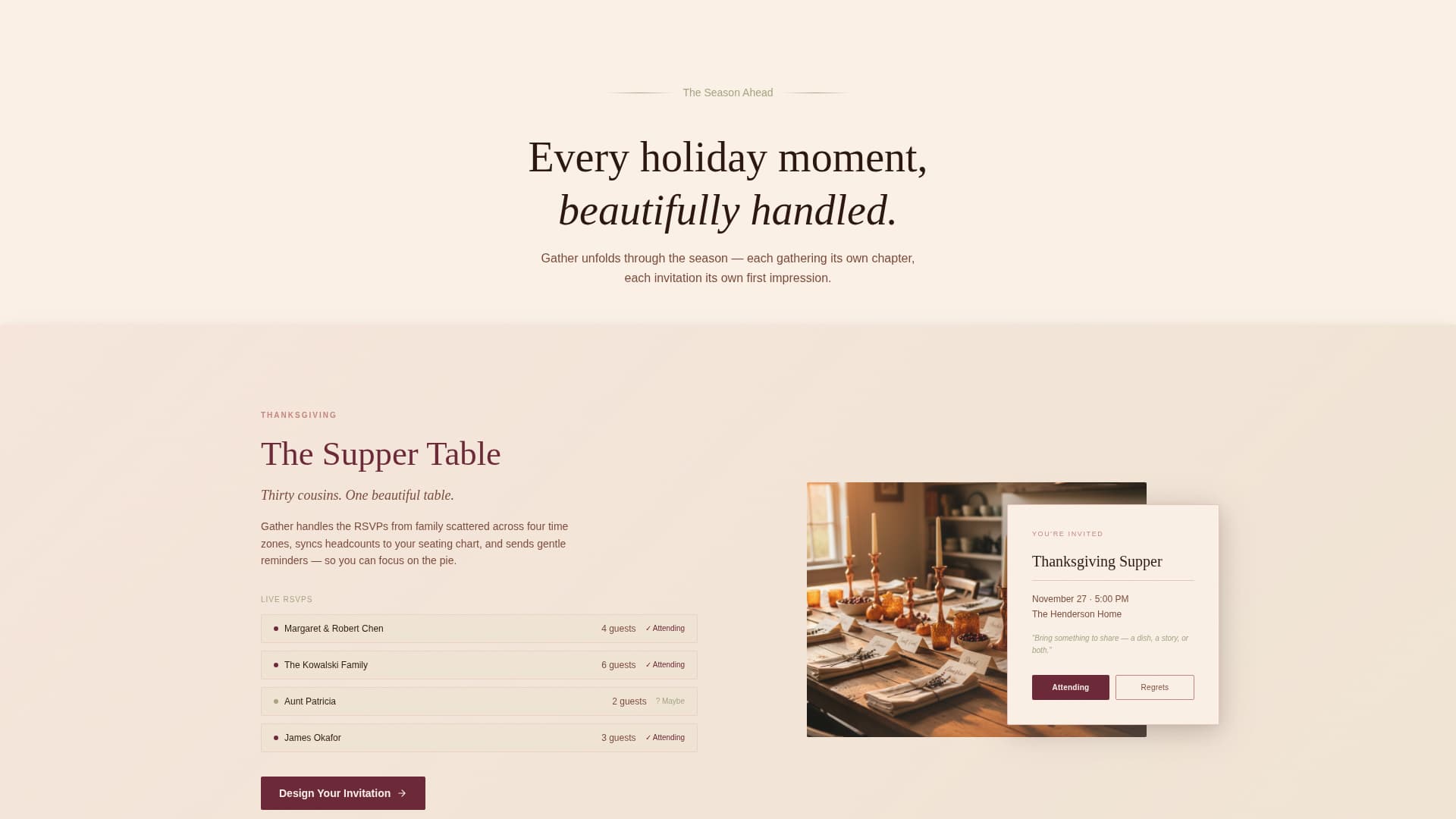 Holiday Event Reviews Website Template