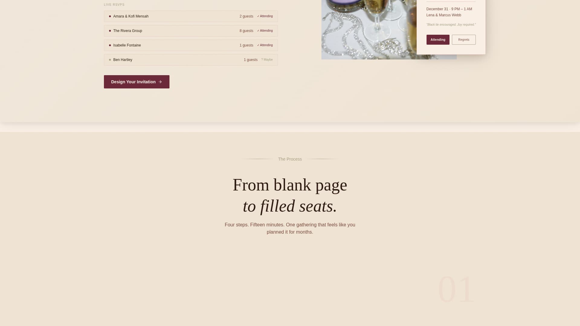 Holiday Event Reviews Website Template