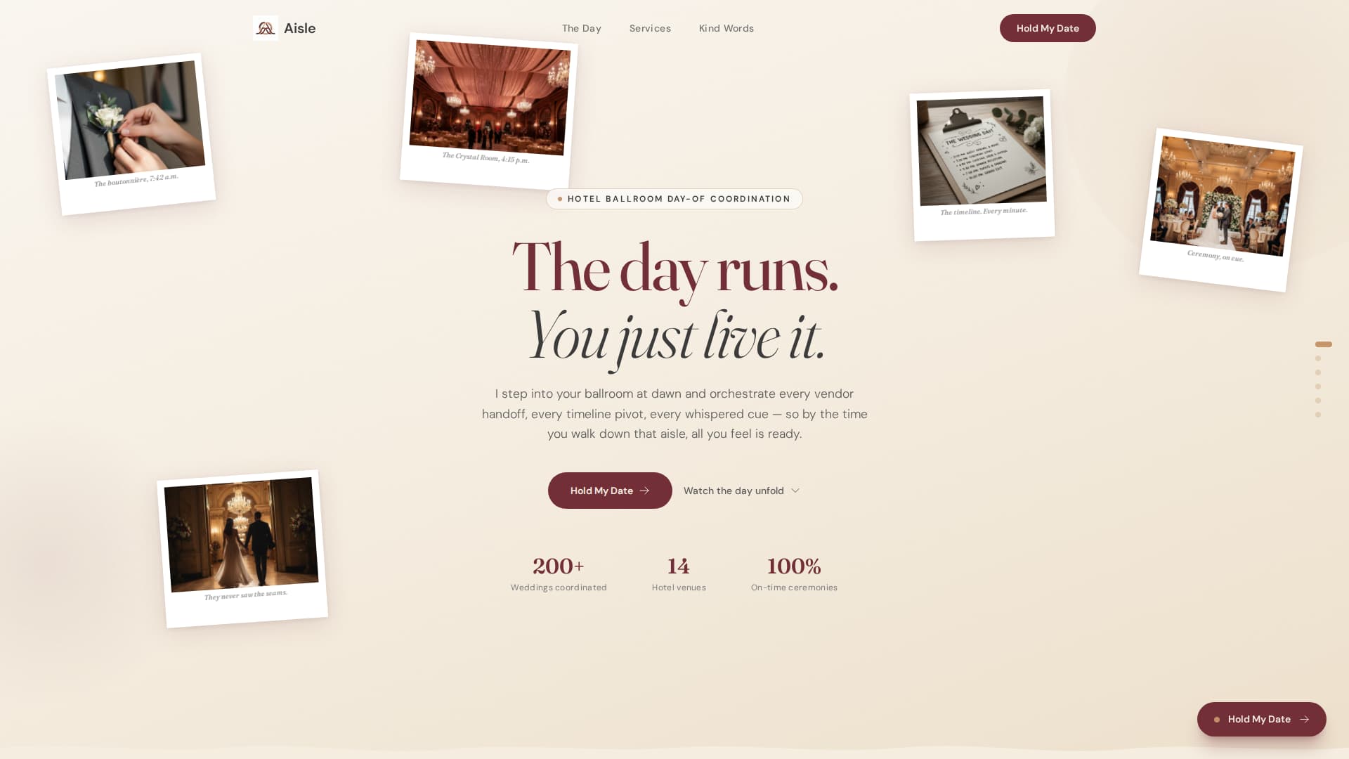 Wedding Venue Independent Booking Website Template