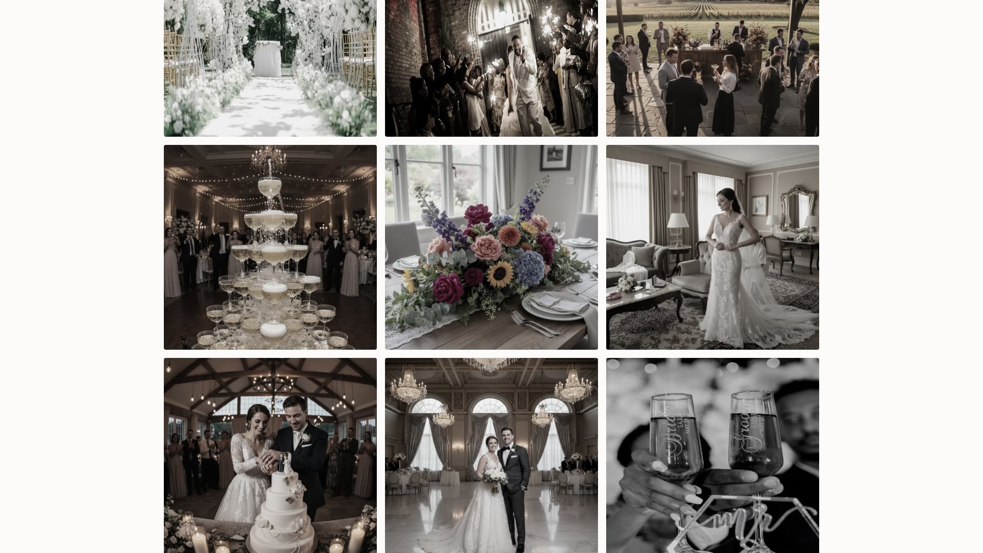 Wedding Venue Virtual Booking Website Template