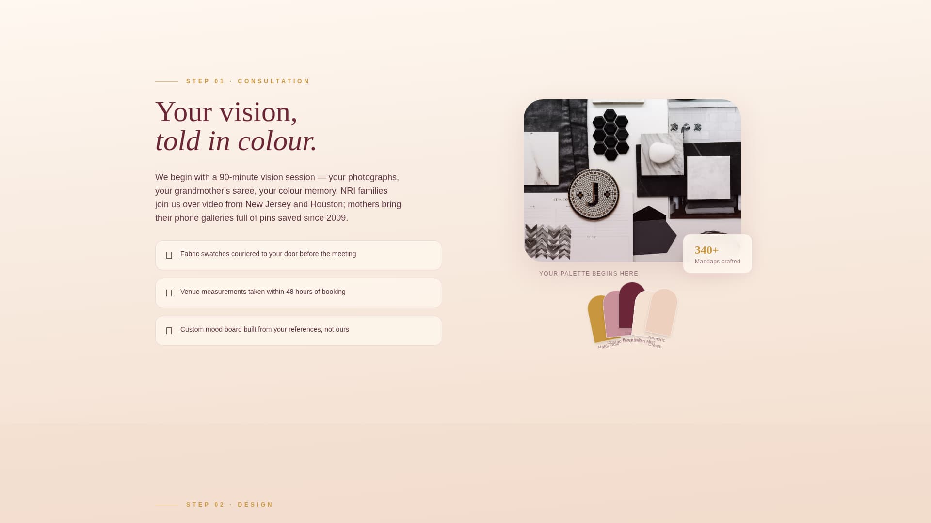 Indian Wedding Specialist Booking Website Template