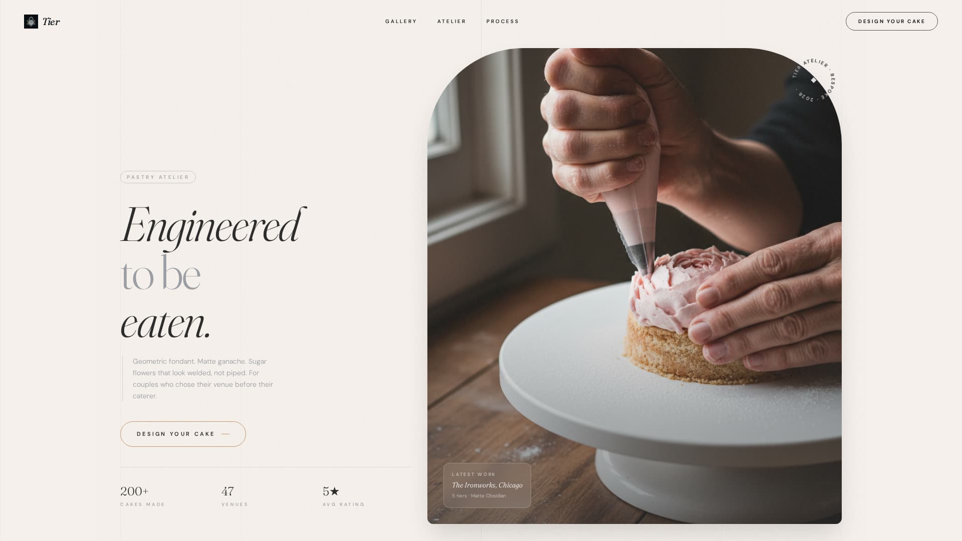 Industrial Chic Wedding Professional Website Template