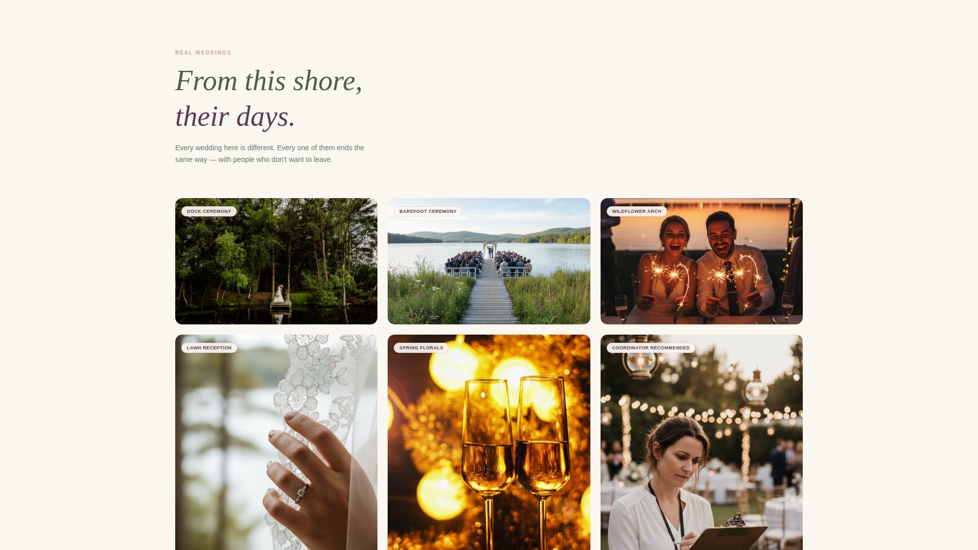 Wedding Venue Commercial Booking Website Template