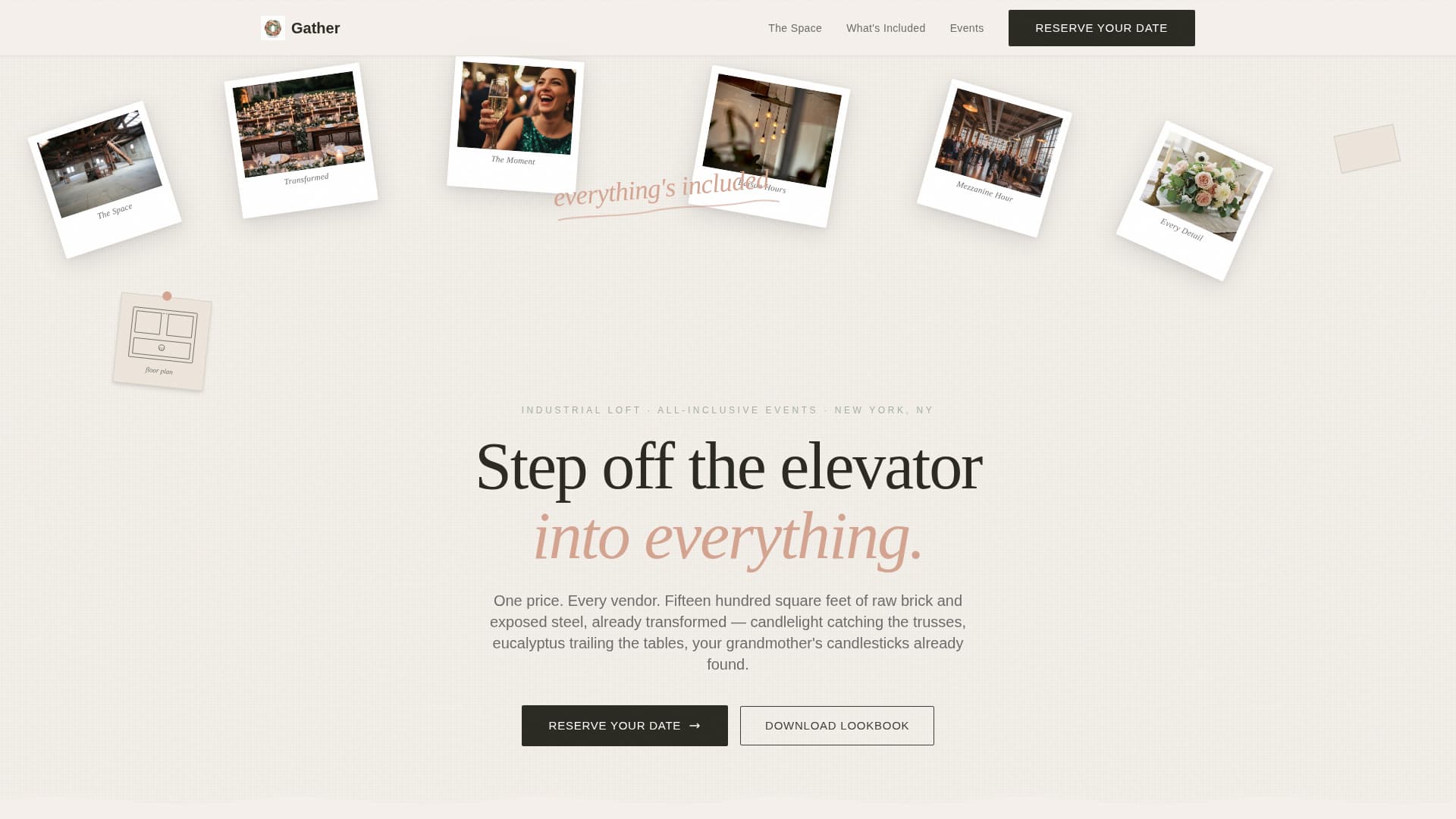 Wedding Venue Residential Booking Website Template