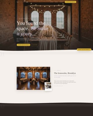 Wedding Venue Portfolio Website Template