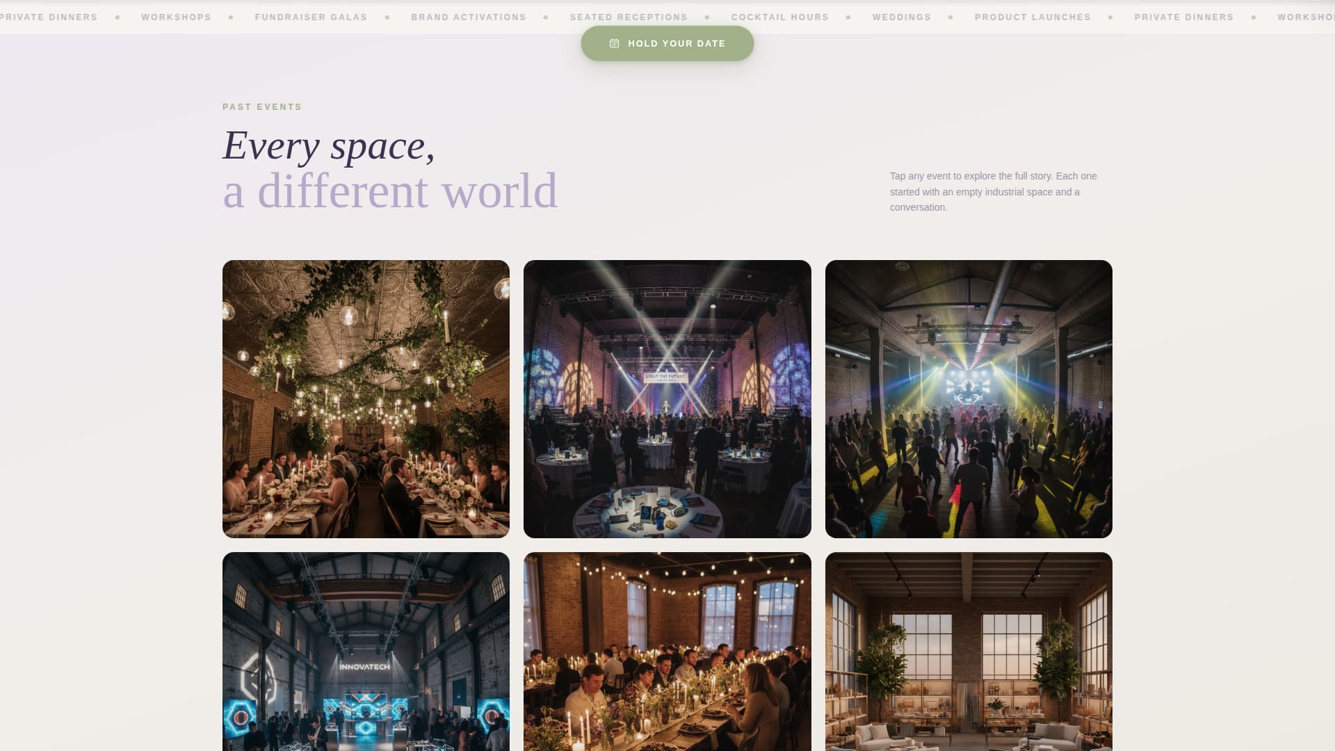 Wedding Venue Booking Website Template