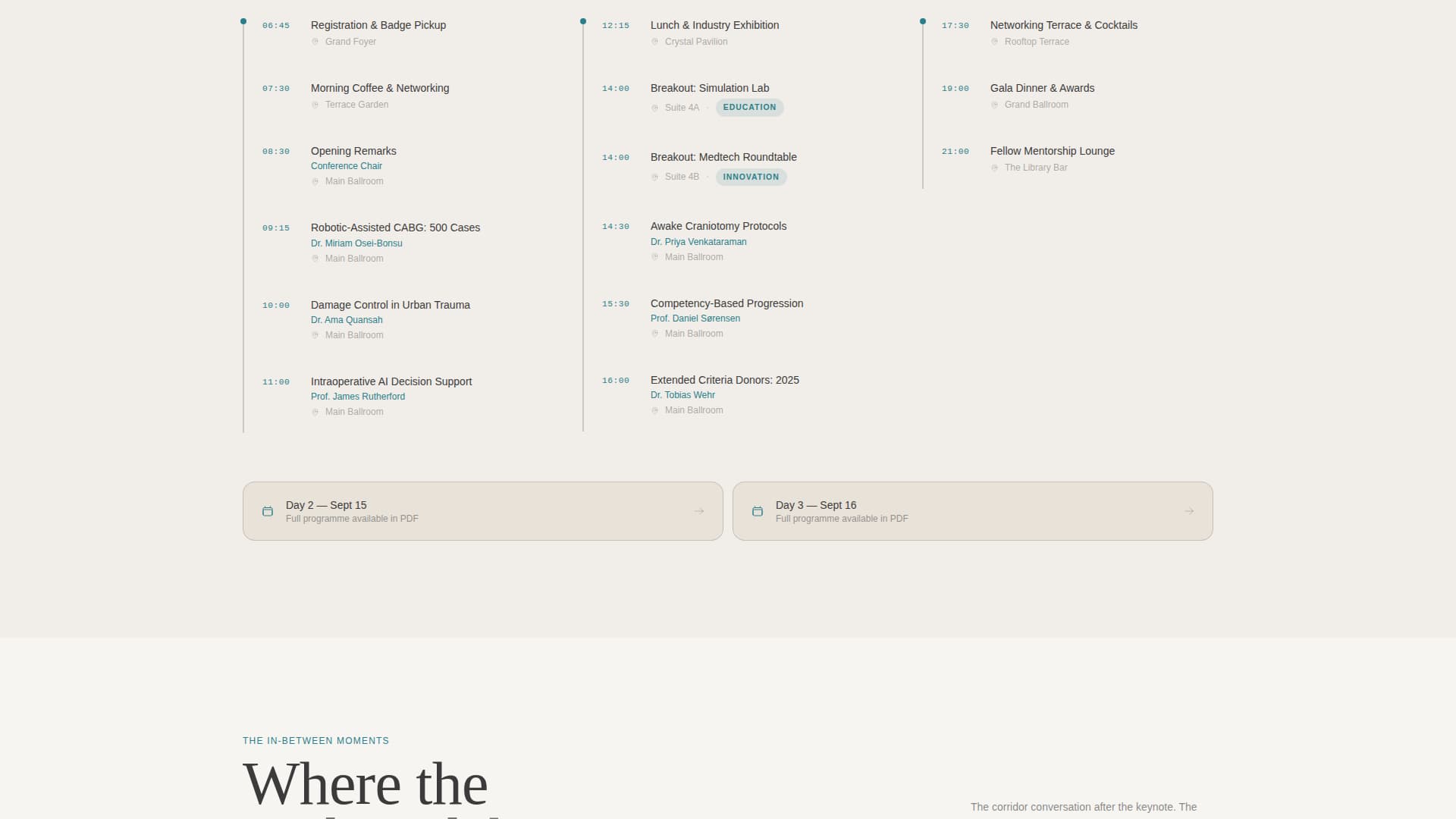 Medical Conference & Clinical Summit Registration Website Template