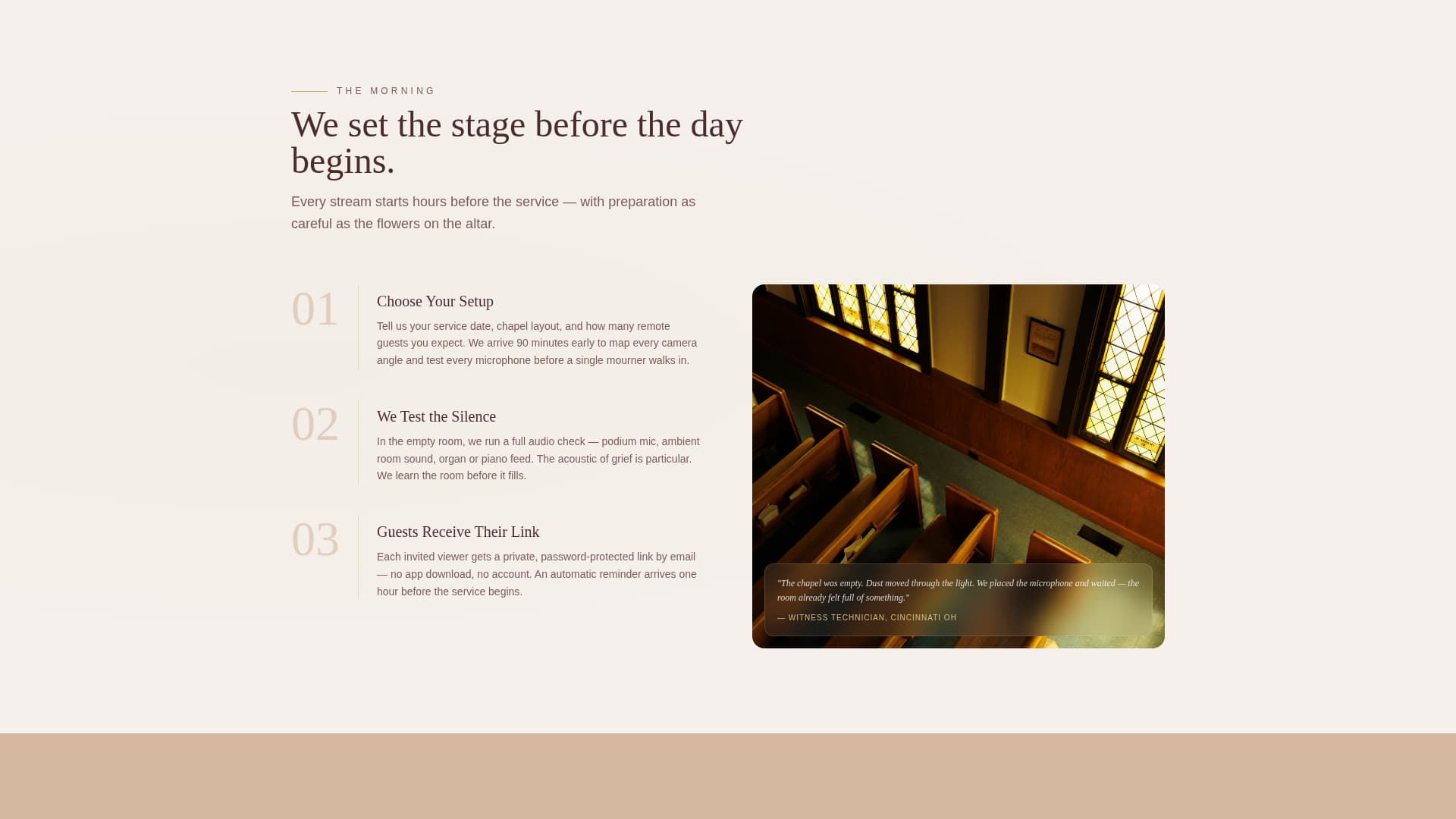 Memorial Event Advanced Booking Website Template
