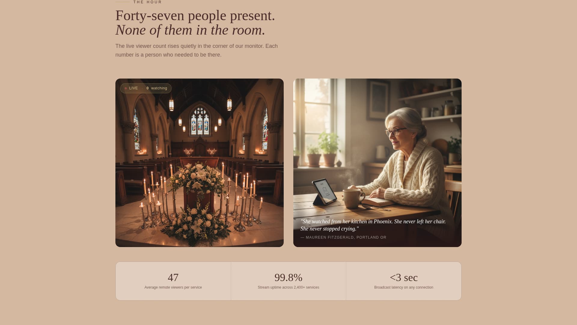 Memorial Event Advanced Booking Website Template
