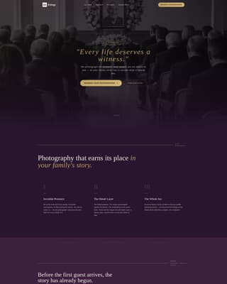 Memorial Event Specialist Booking Website Template