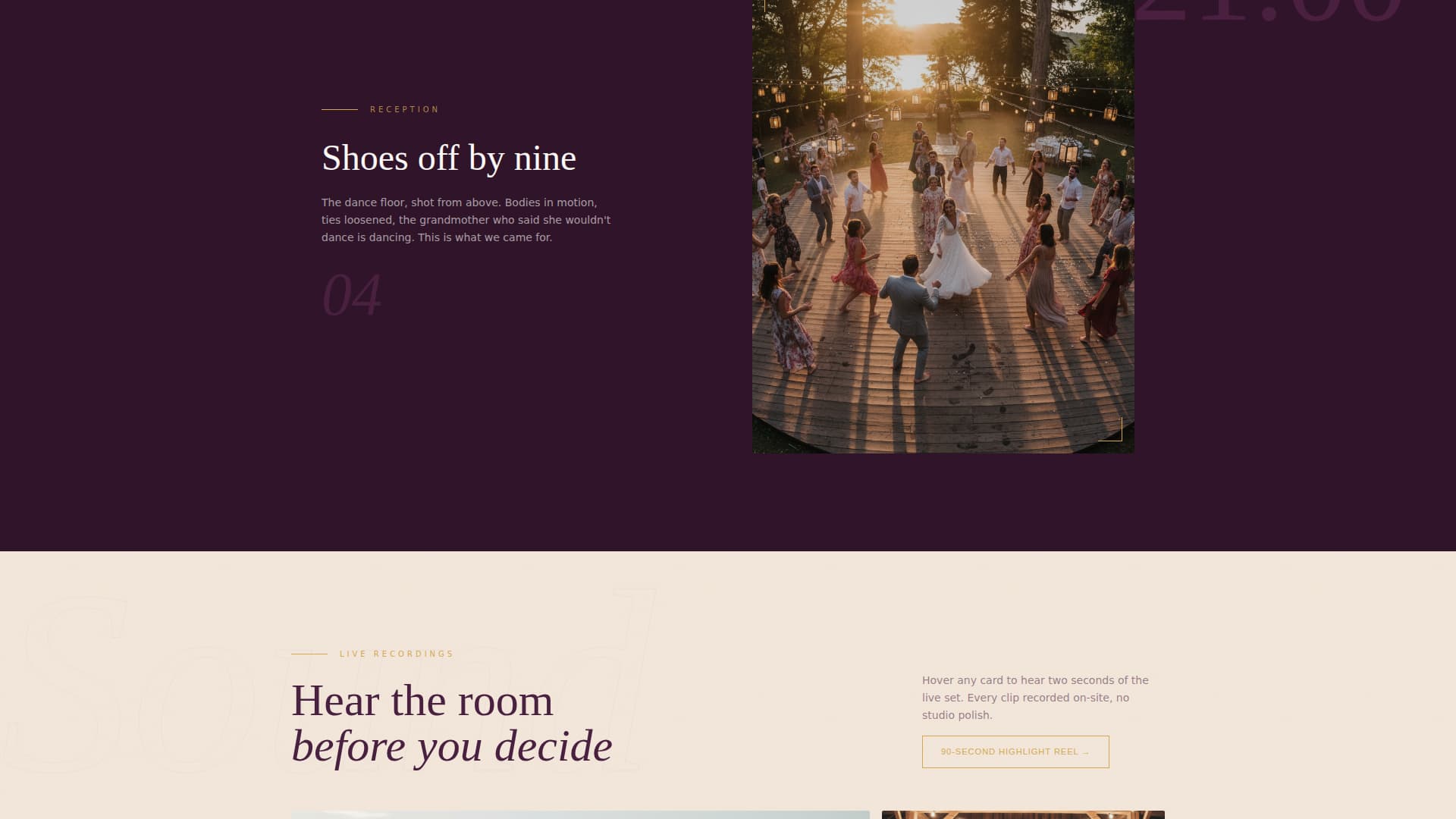 Minimalist Wedding Professional Website Template
