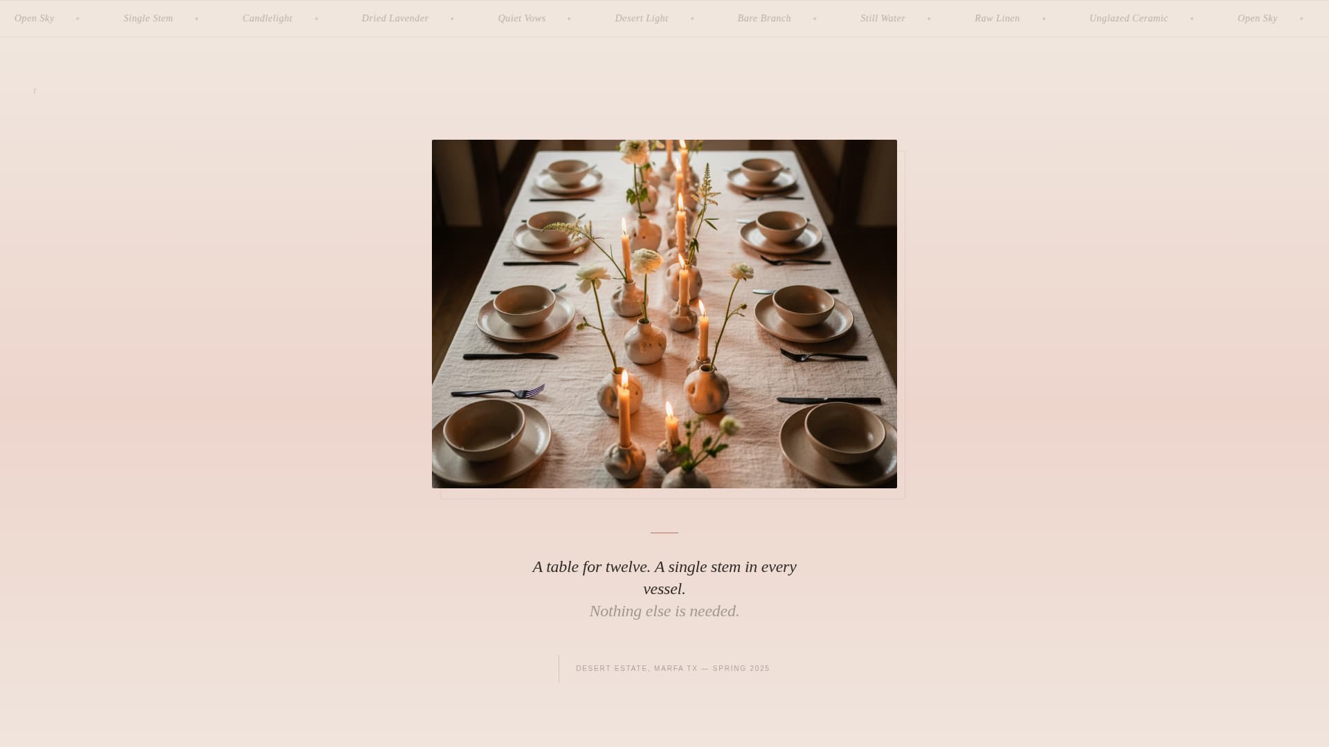 Minimalist Wedding Booking Website Template