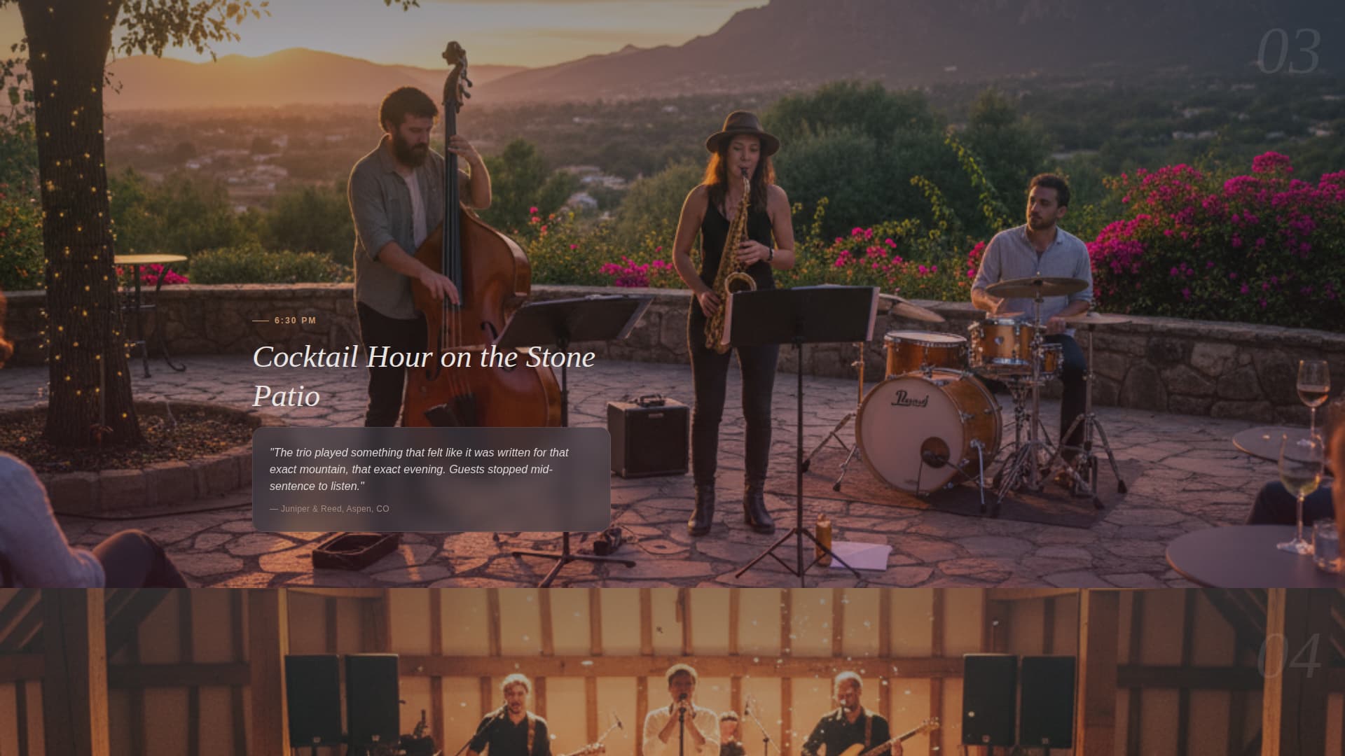 Mountain Wedding Booking Website Template
