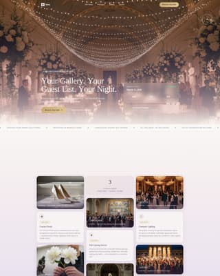 Wedding Venue Booking Website Template