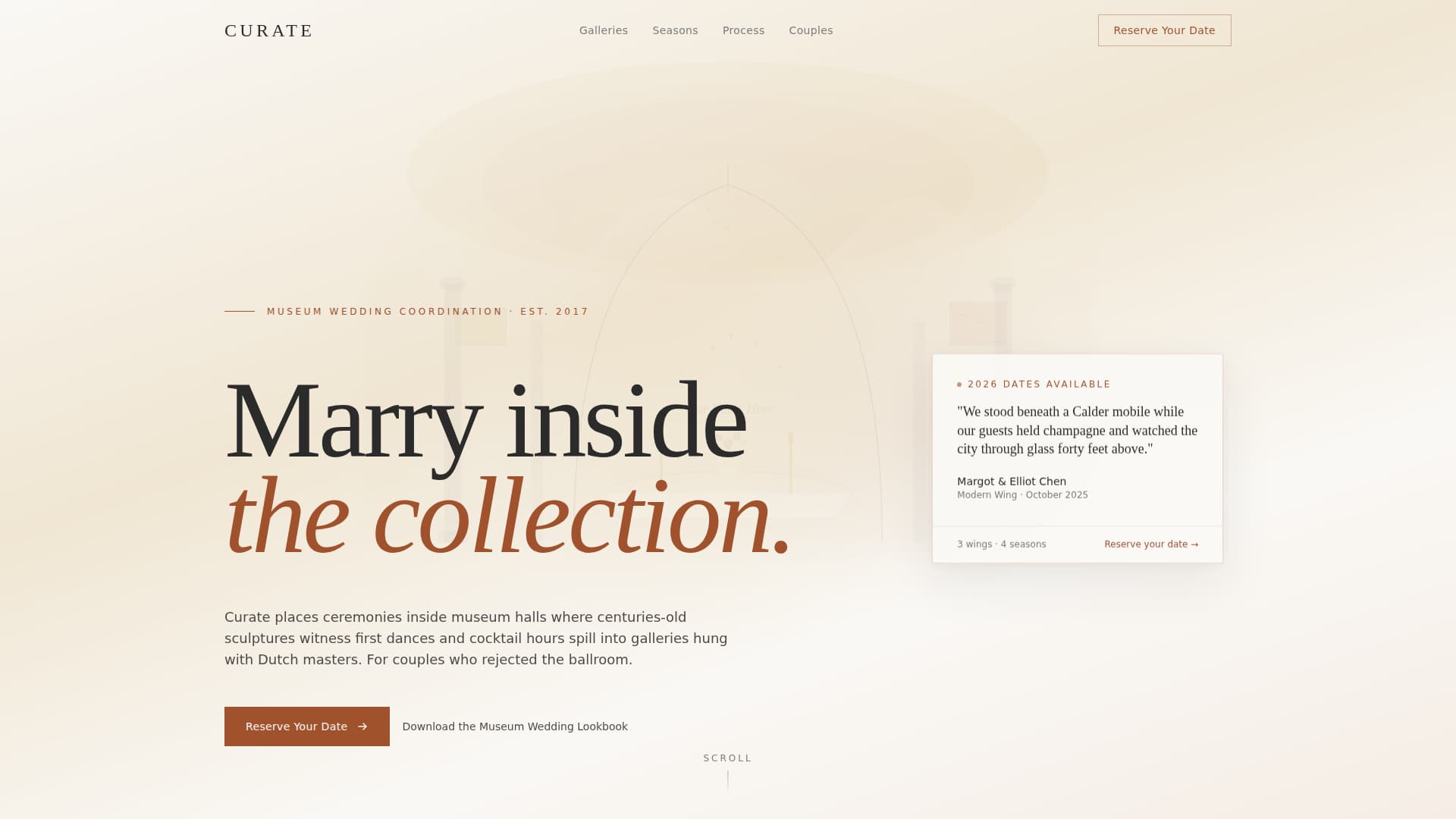 Wedding Venue Booking Website Template