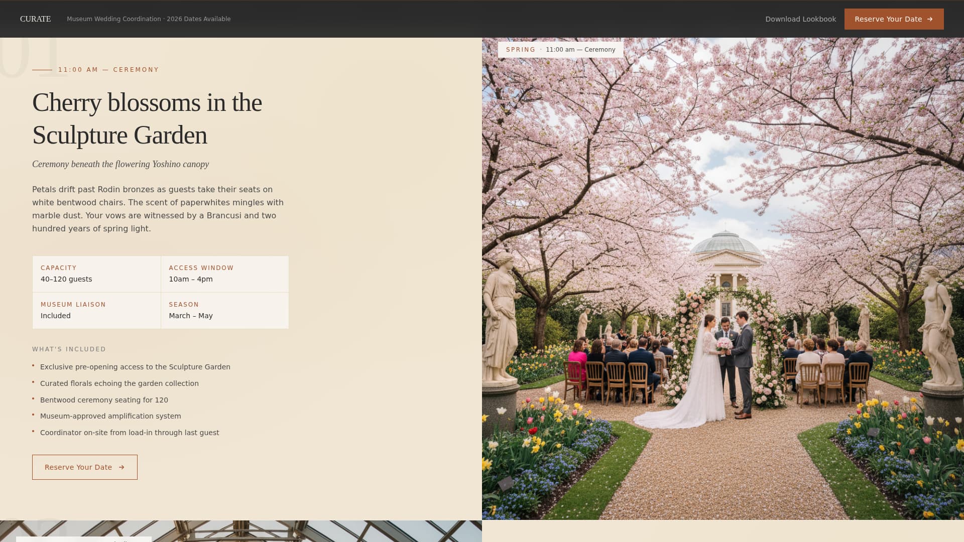 Wedding Venue Booking Website Template